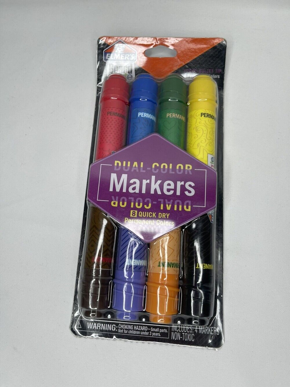 Elmer's Boardmate Dual Color Jumbo Permanent Markers 8ct Quick Dry